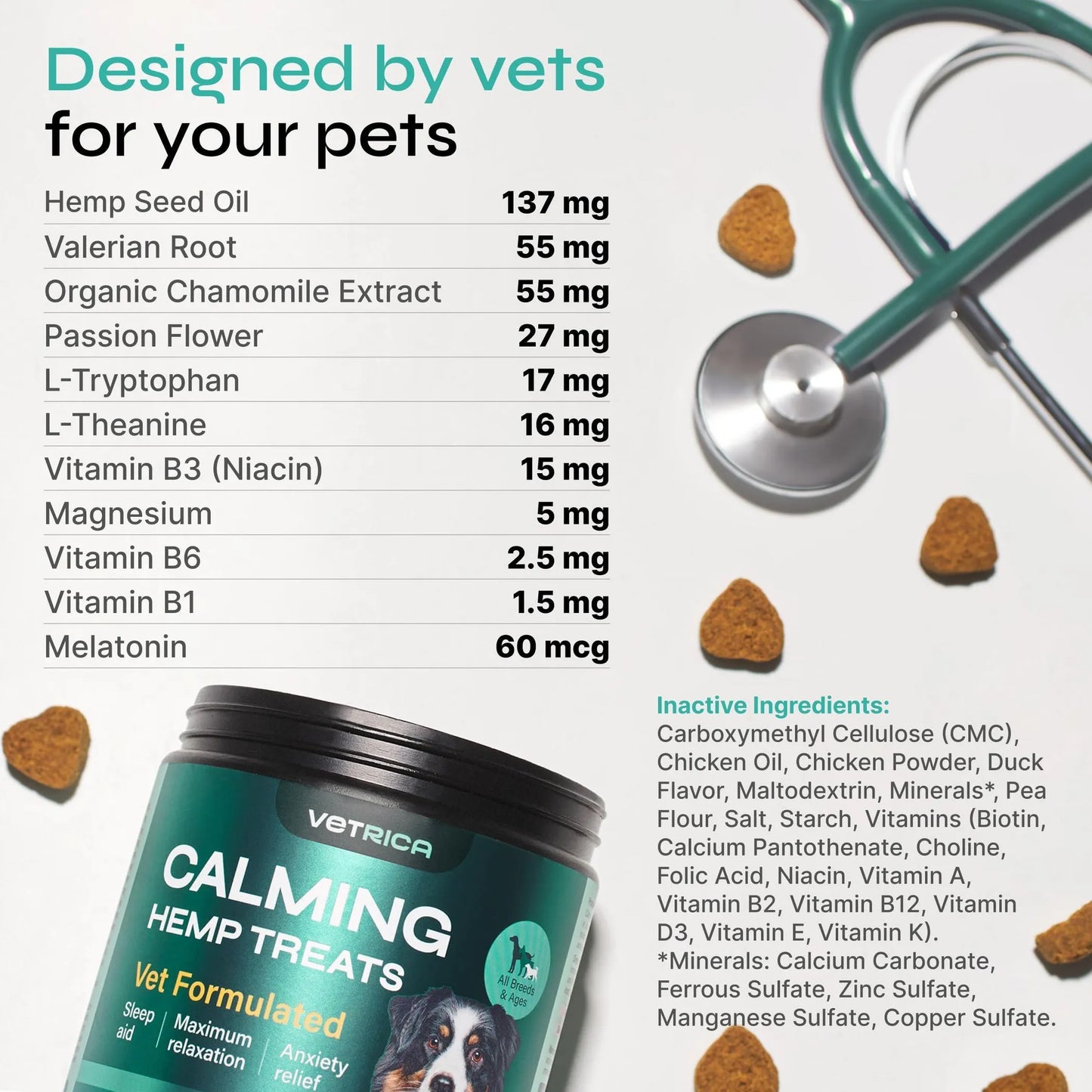 Hemp Calming Chews for Dog Anxiety Relief