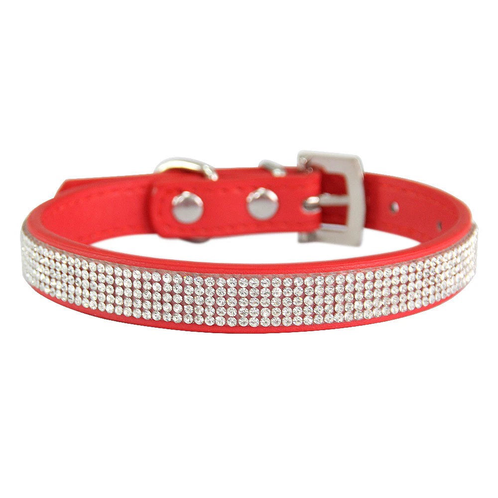 Rhinestone Decorative Dog Pet Collar