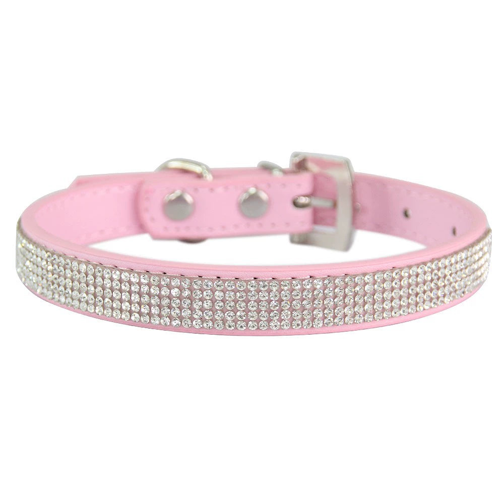 Rhinestone Decorative Dog Pet Collar