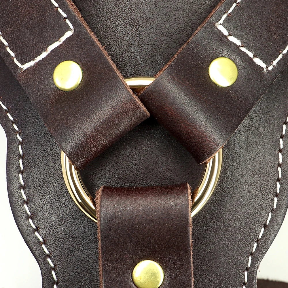 Genuine leather Dog Harness Super Strong Big Large Dogs Harness Vest Real Leather Harness for Medium Large Dogs Pitbull Bulldog