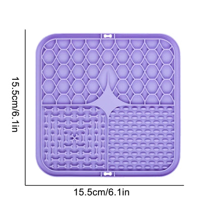 Pet Lick Silicone Mat for Dogs Pet Slow Food Plate Dog Bathing Distraction Silicone Dog Sucker Food Training Dog Feeder Supplies