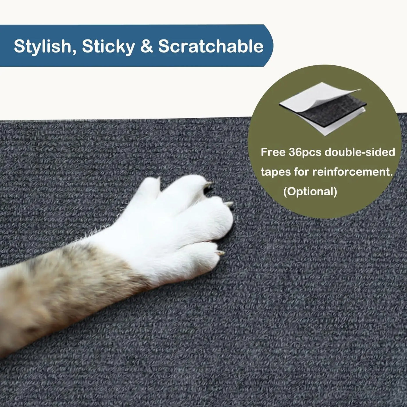 Self-Adhesive Cat Scratch Board