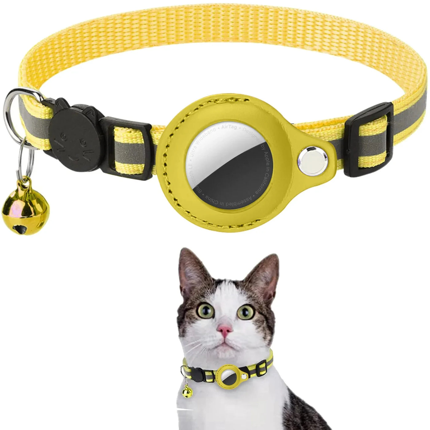 Collar with AirTag Holder