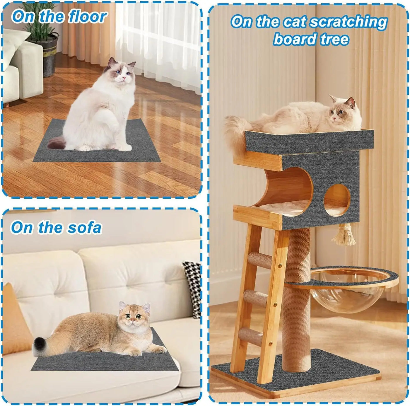 Self-Adhesive Cat Scratch Board