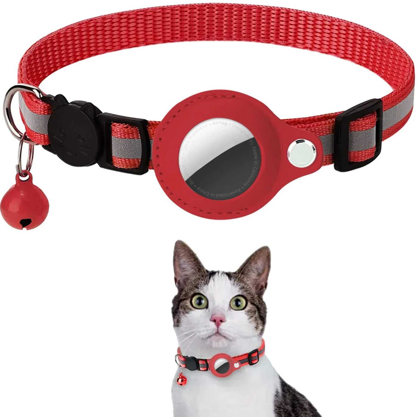 Collar with AirTag Holder