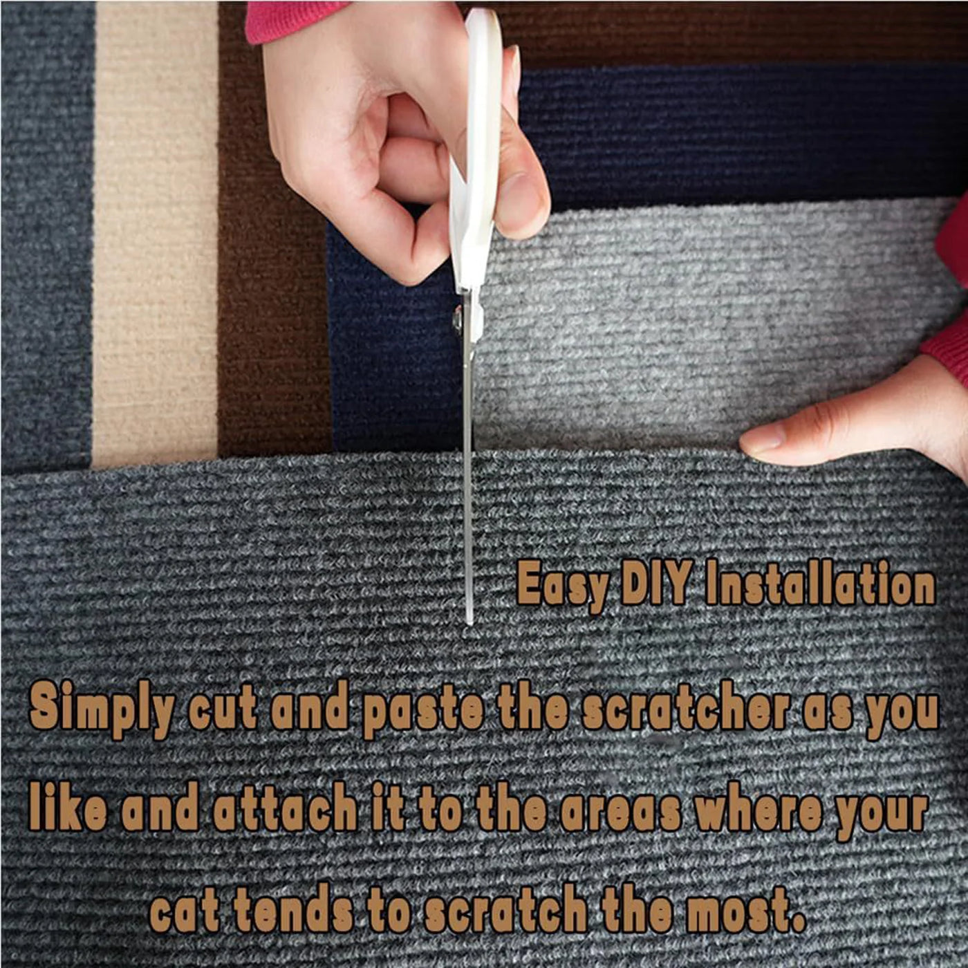 Self-Adhesive Cat Scratch Board