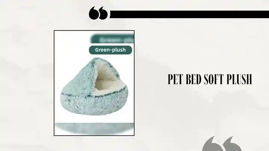 Pet Bed Soft Plush by@Outfy